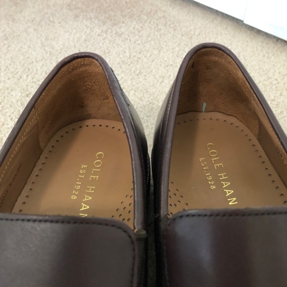 Cole Haan Grand.OS Mens Split Side Brown Leather Slip-On Loafer Size 11M Office - Picture 12 of 15
